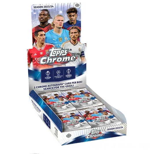 2023-24 Topps UEFA Club Competitions Chrome Soccer Hobby Box