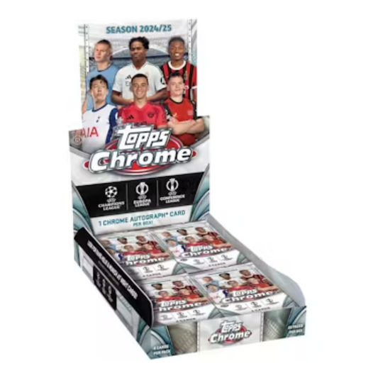 2024/25 Topps Chrome UEFA Club Competitions Hobby 12 Box Case